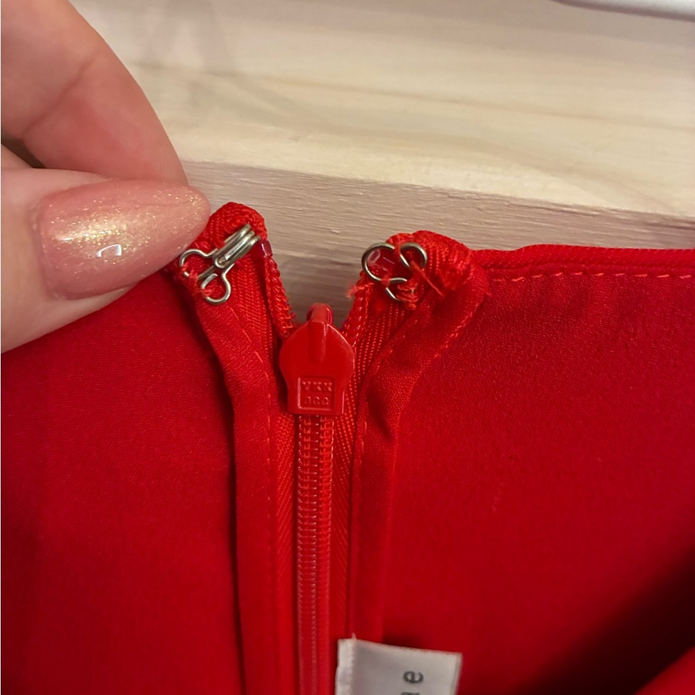 Adelyn Rae Vibrant Red Mini Dress - Picture 4 of 4